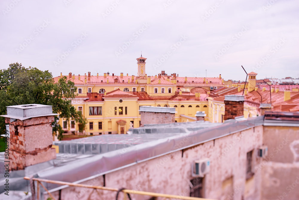 Cityscape. Roof top view. Saint-Petersburg, Russia.