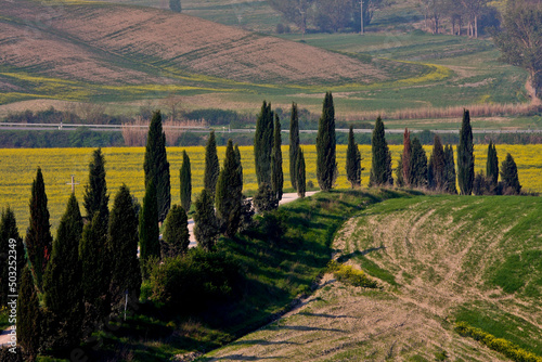 Crete Senesi, panorami della provincia di Siena. Toscana