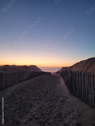 sunset in the desert