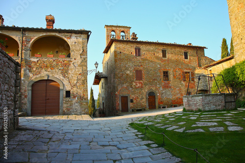 Fototapeta Naklejka Na Ścianę i Meble -  Gargonza, Borgo murato, Siena., Toscana Italy