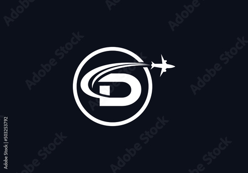 Aviation and airlines company logo design, Tour and travel agency symbol design vector