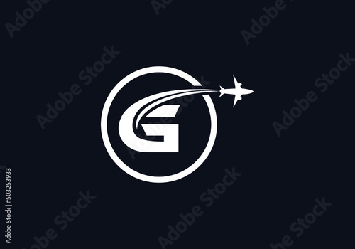 Aviation and airlines company logo design, Tour and travel agency symbol design vector