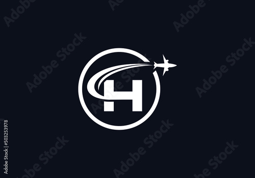 Aviation and airlines company logo design, Tour and travel agency symbol design vector