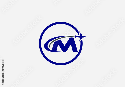 Aviation and airlines company logo design, Tour and travel agency symbol design vector