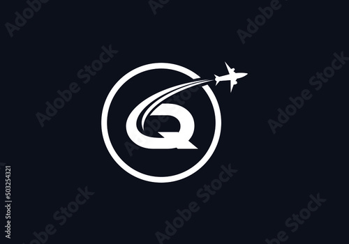 Aviation and airlines company logo design, Tour and travel agency symbol design vector