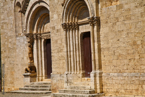 San Quirico,d'Orcia, antico borgo medievale. Siena, Toscana, Italia