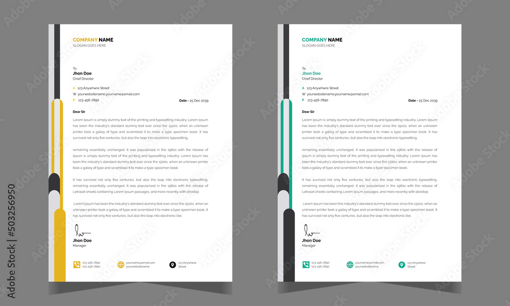 Clean and Simple Modern Letterhead design, Letterhead for Multipurpose uses, Fully Customize and Editable Letterhead template Clean and Simple Modern Letterhead design, Letterhead for Multipurpose uses, Fully Customize and Editable Letterhead template