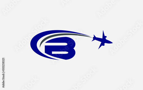 Aviation and airlines company logo design, Tour and travel agency symbol design vector