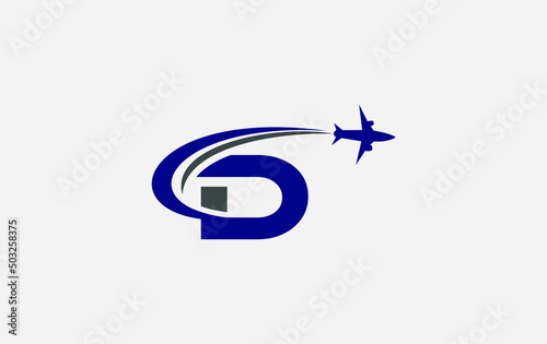 Aviation and airlines company logo design, Tour and travel agency symbol design vector