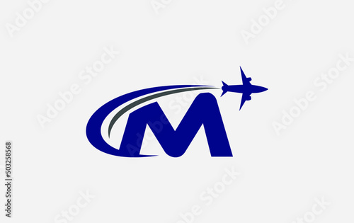 Aviation and airlines company logo design, Tour and travel agency symbol design vector