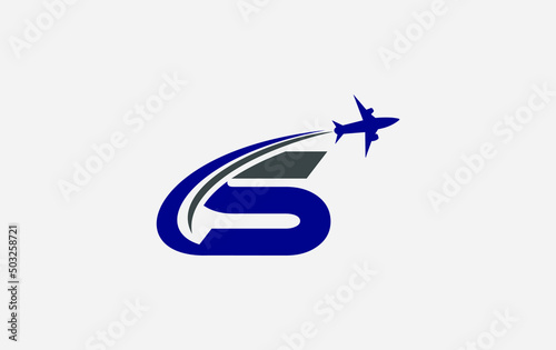 Aviation and airlines company logo design, Tour and travel agency symbol design vector