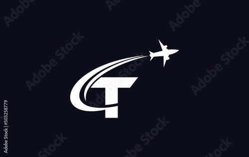 Aviation and airlines company logo design, Tour and travel agency symbol design vector
