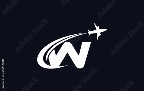 Aviation and airlines company logo design, Tour and travel agency symbol design vector