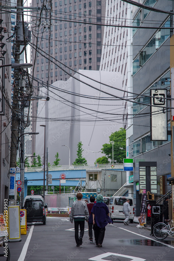 東京の西新宿の風景