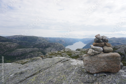 Beautiful scenery in preikestolen, Norway.  © ksarchive