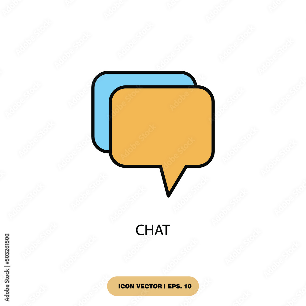 chat icons  symbol vector elements for infographic web