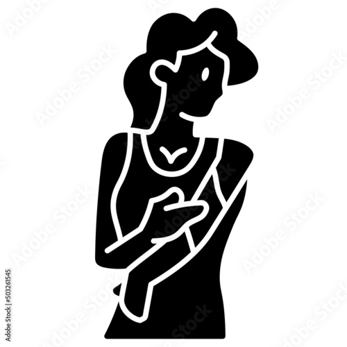 apply lotion solid icon