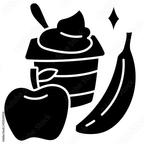 breakfast solid icon