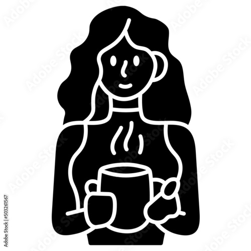 coffee break solid icon