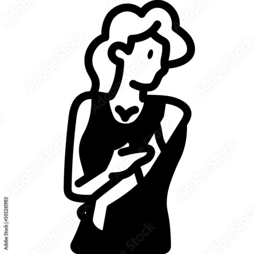 apply lotion solid line icon