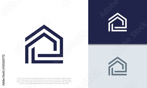 Real Estate Logo. Luxury Logo. Construction Architecture Building Logo Design Template Element.	
