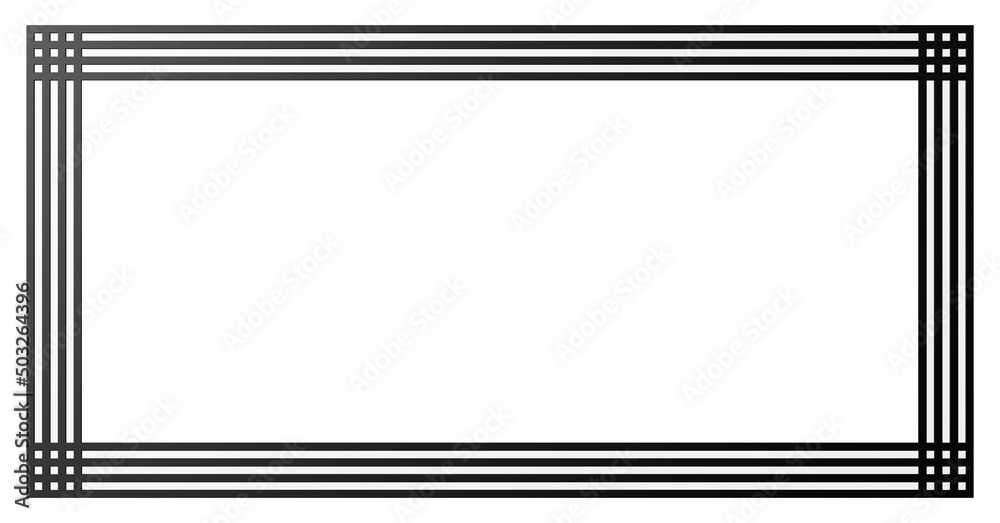 Obraz premium schwarz weiß gestreifter Bilderrahmen