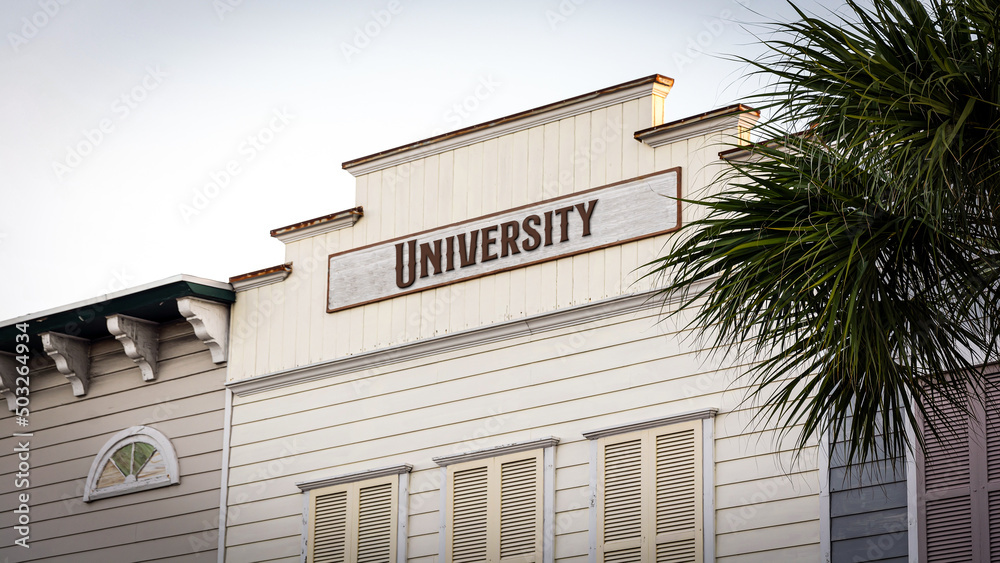 Street Sign to University