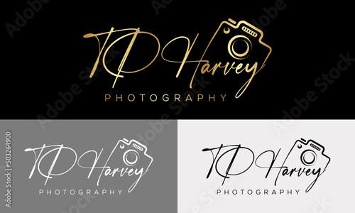 Camera photography logo icon vector template