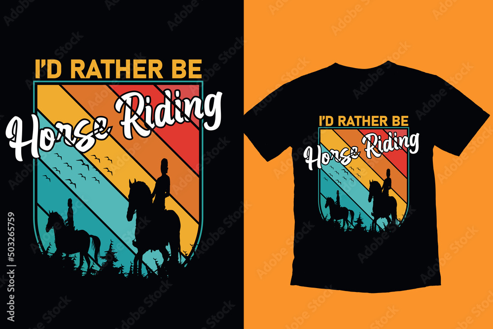 Obraz premium Vintage horse t shirt design and horse vector design