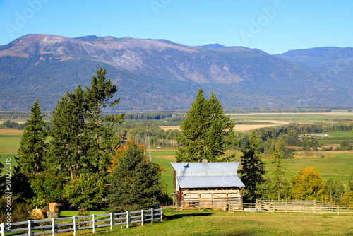 Creston Valley Kootenay Farmland British Columbia Canada photo