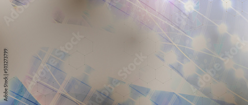 Quantum processing. Deep learning artificial intelligence. Future new technology  for business or science presentation