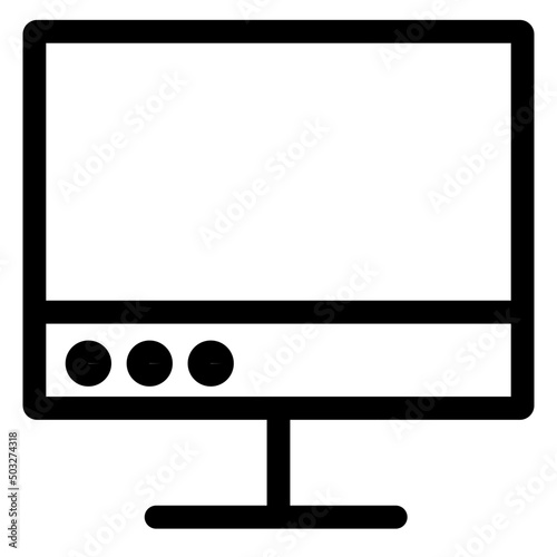 lcd tv monitor icon