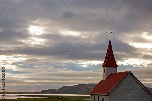 Church on the island of Iceland