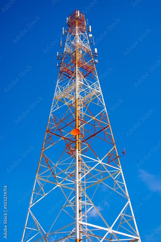 Telecommunication tower of 4G and 5G cellular Telecommunication tower of 4G and 5G cellular