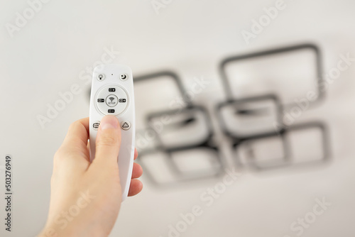 Foto Remote control that controls the light