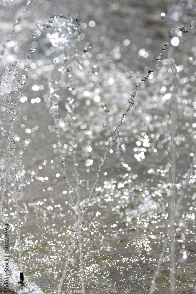Obraz premium Splash of water in the fountain, abstract image.