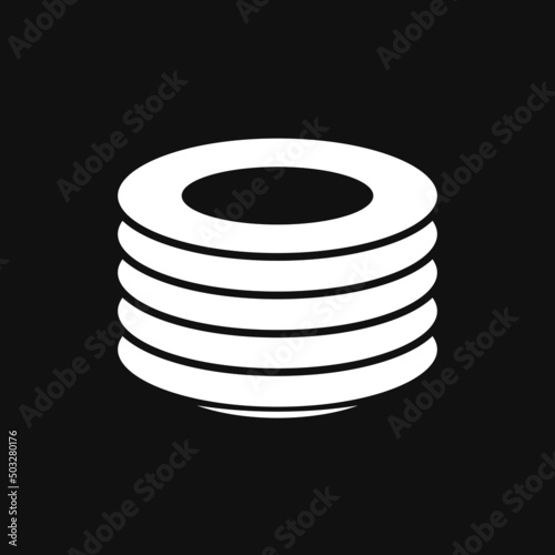 Plate icon on grey background