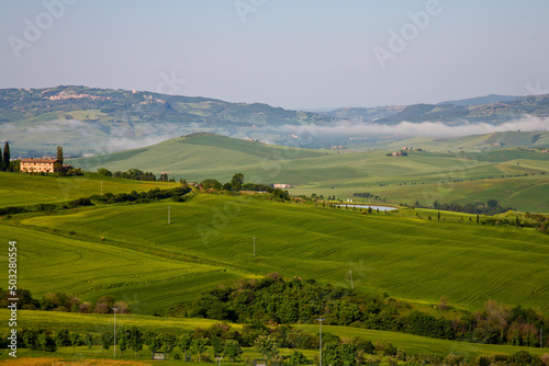 Val d'Orcia, panorami collinari