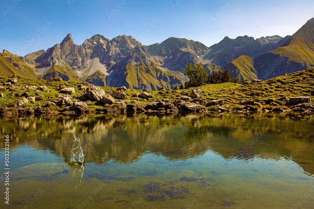 Fototapeta premium Allgäu - Guggersee - Oberstdorf - Sommer - Alpen