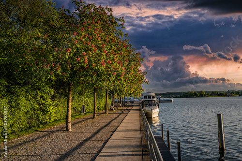 sunset on the lakeshore  © Heiner