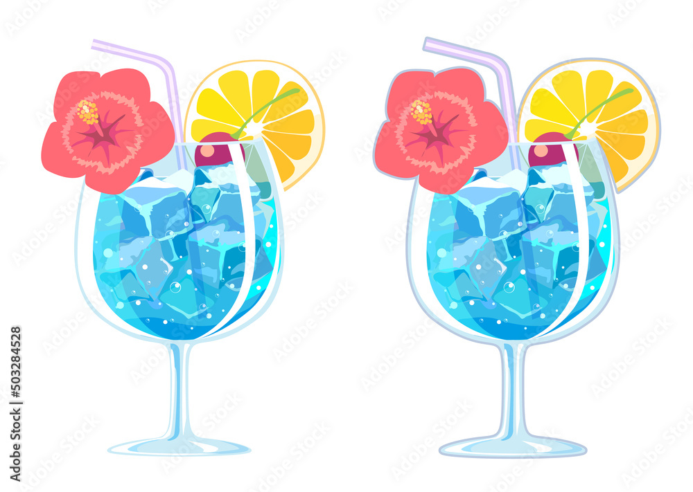 トロピカルジュースのアイコンイラスト Stock Vector Adobe Stock