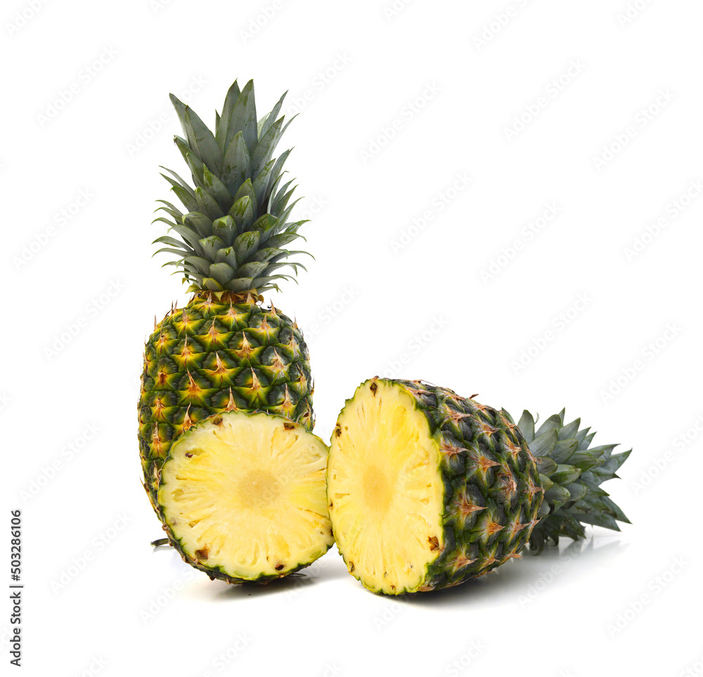 Ripe pineapple isolated on a white Ripe pineapple isolated on a white