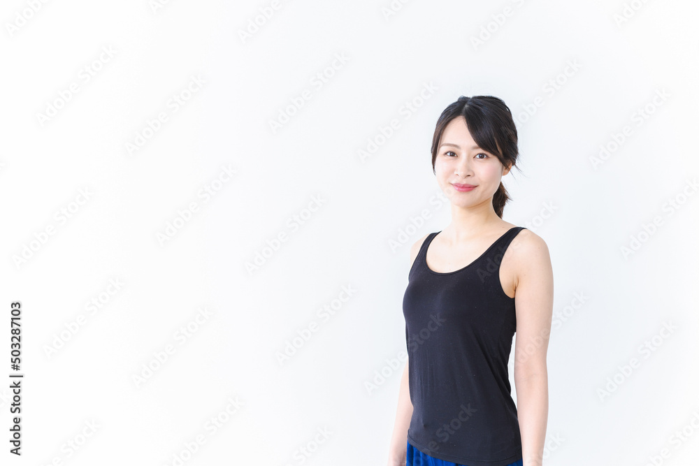下着を着た女性のポートレート 下着を着た女性のポートレート