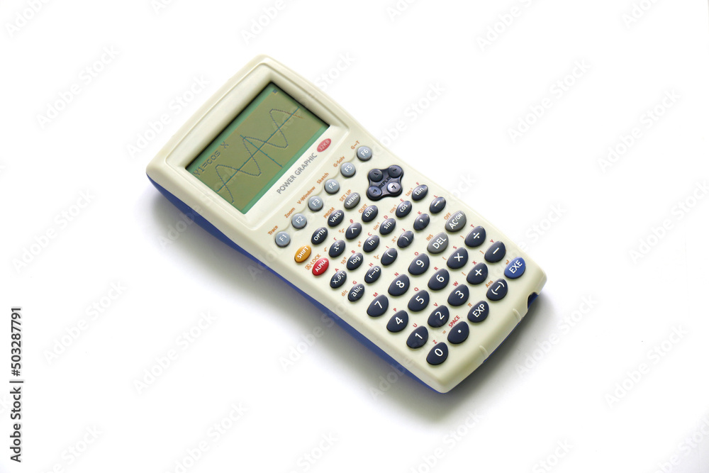 Advanced graphing calculator showing the graph on the screen Advanced graphing calculator showing the graph on the screen
