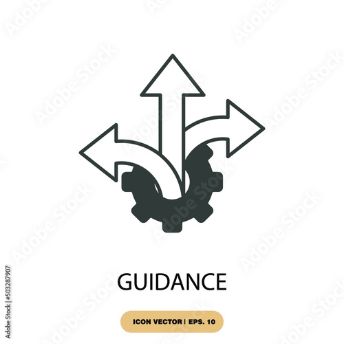 guidance icons  symbol vector elements for infographic web