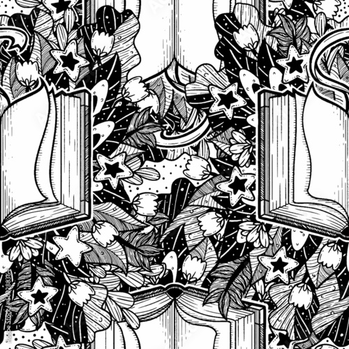Book A Simple Yet Powerful Spell Seamless Surface Pattern Design

