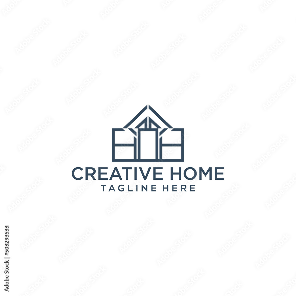 Creative home logo icon design