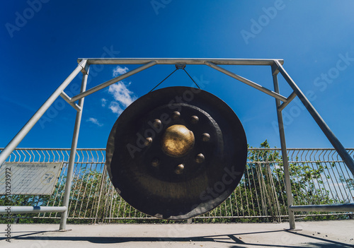 Details and fragments of old traditional buddhist temple in Thailand