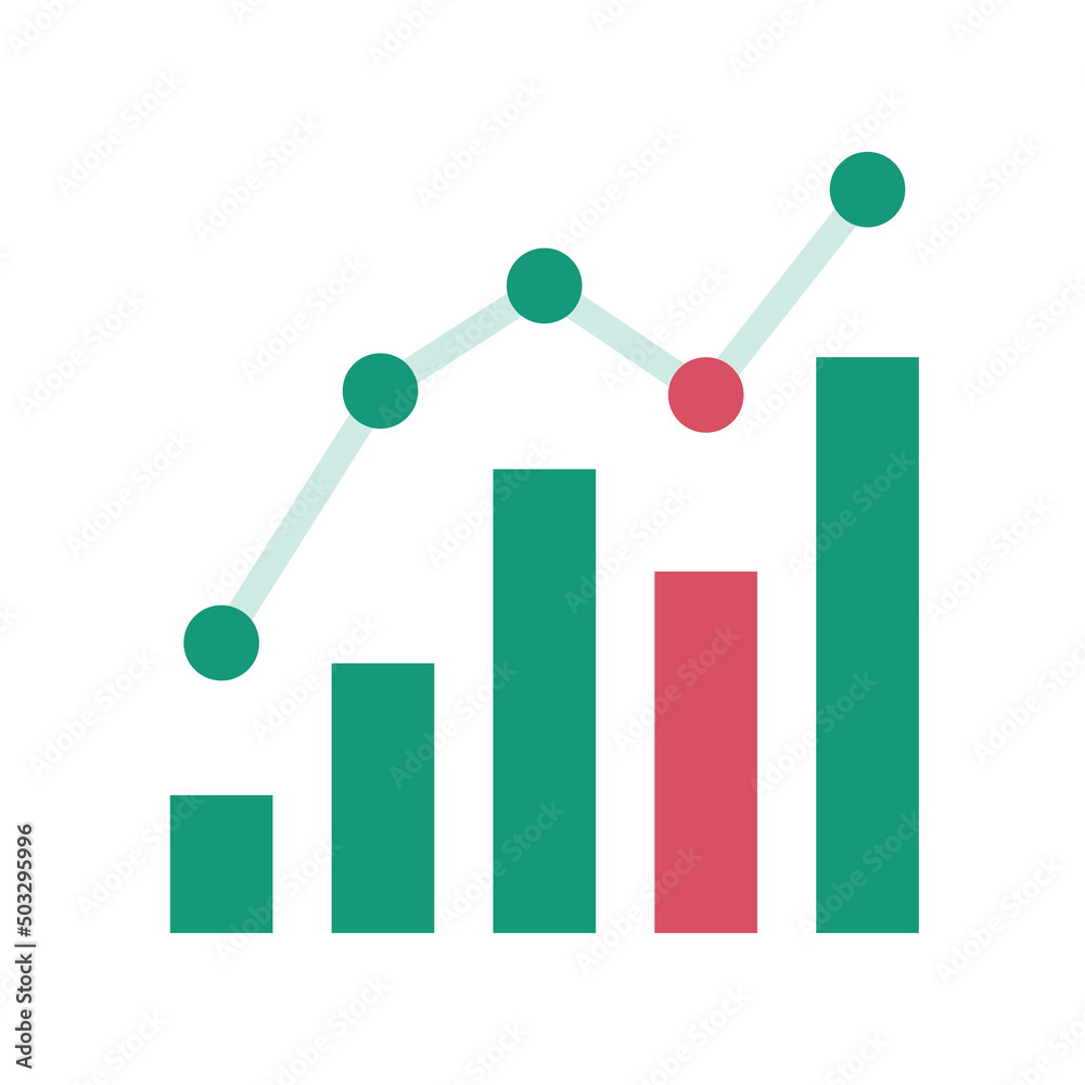 Stock chart. Digital asset investment idea. Stock chart. Digital asset investment idea.