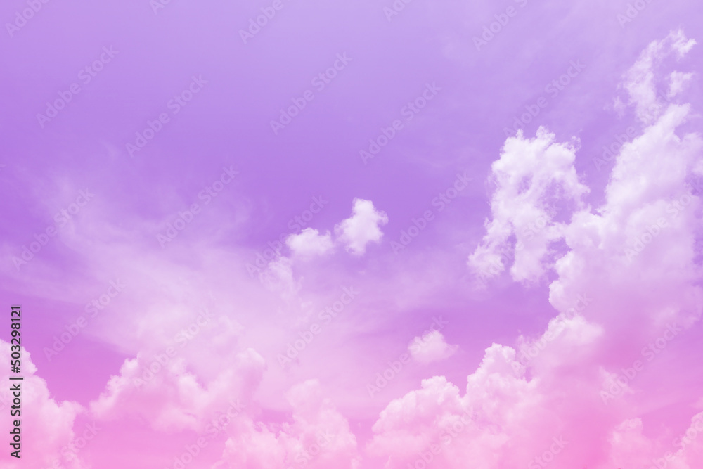 vintage of colorful cloud and sky abstract for background, soft color and pastel color